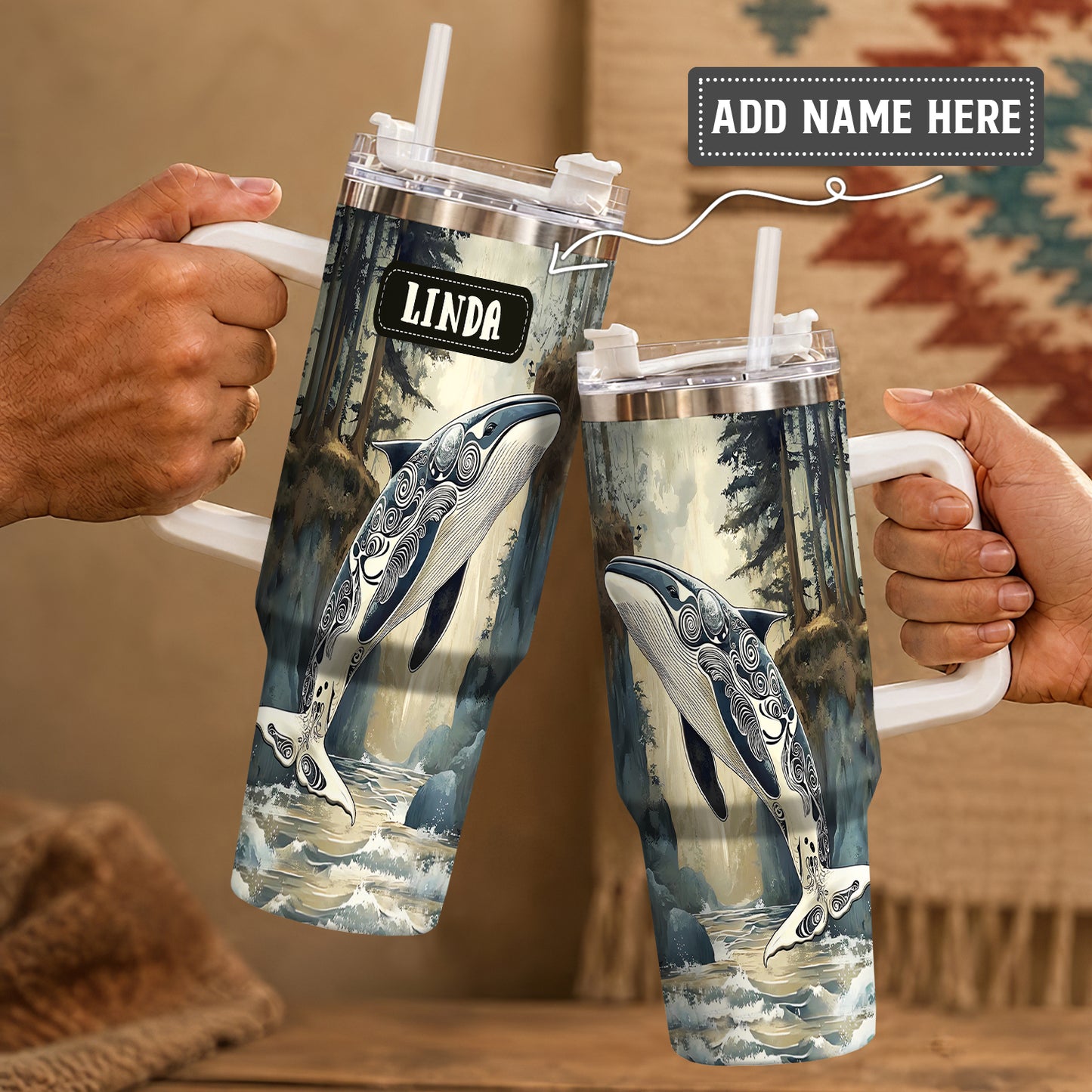 Orca Ocean Legacy Personalized Tumbler