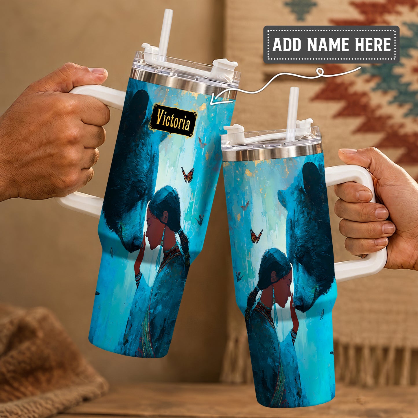 Moonlit Wild Harmony Personalized Tumbler
