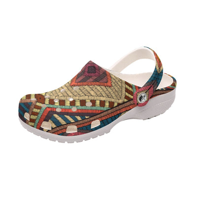 Native Pattern Clog Shoes For Adult and Kid 99040 New