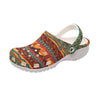 Native Pattern Clog Shoes For Adult and Kid 89159 New