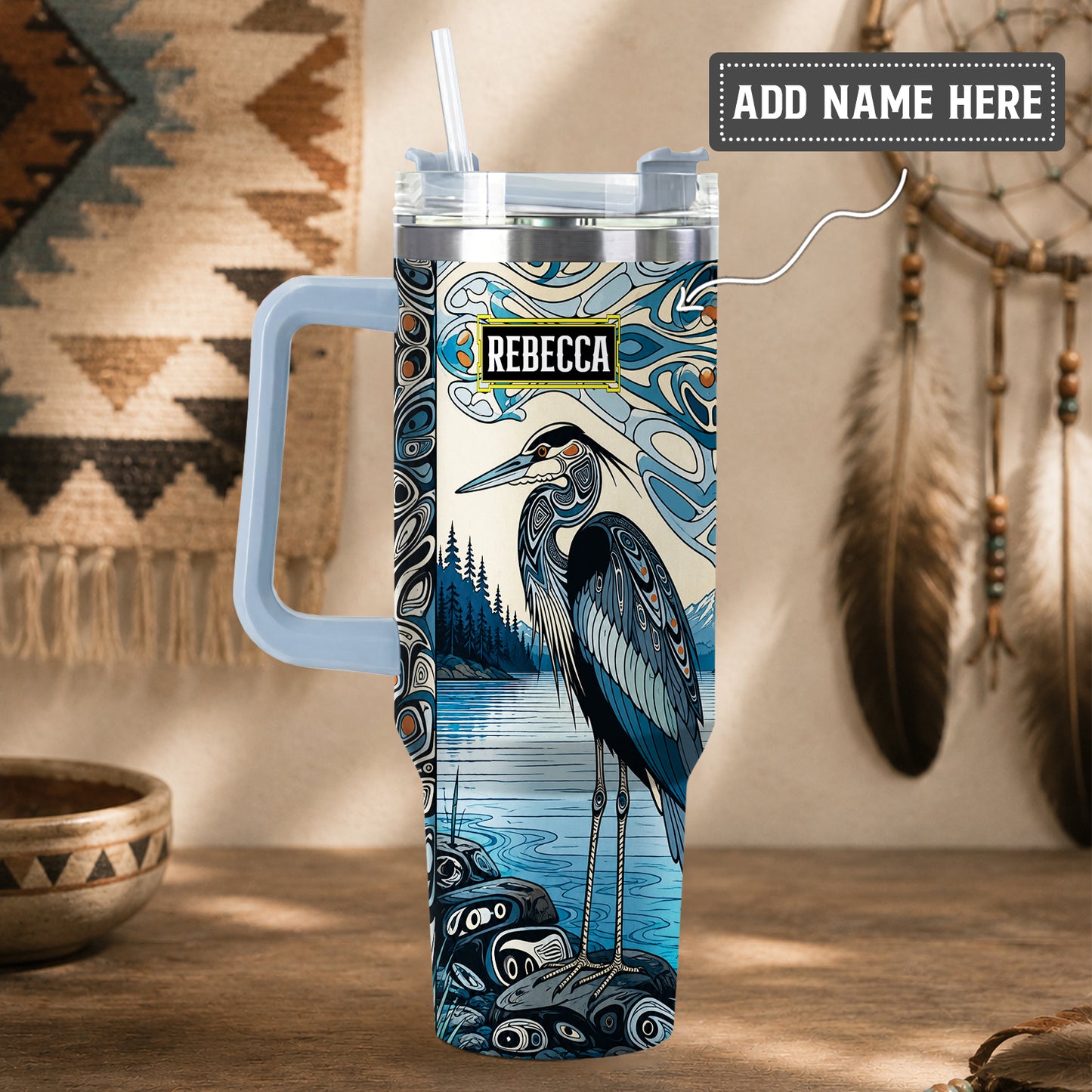 Crimson Orca Passage Personalized Tumbler