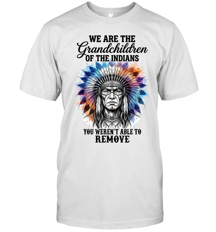 WE ARE THE Grandchildren OF THE INDIANS YOU WEREN'T ABLE TO REMOVE