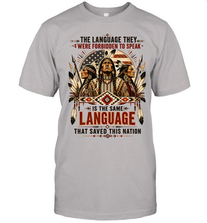 THE LANGUAGE THEY WERE FORBIDDEN TO SPEAK LANGUAGE THAT SAVED THIS NATION