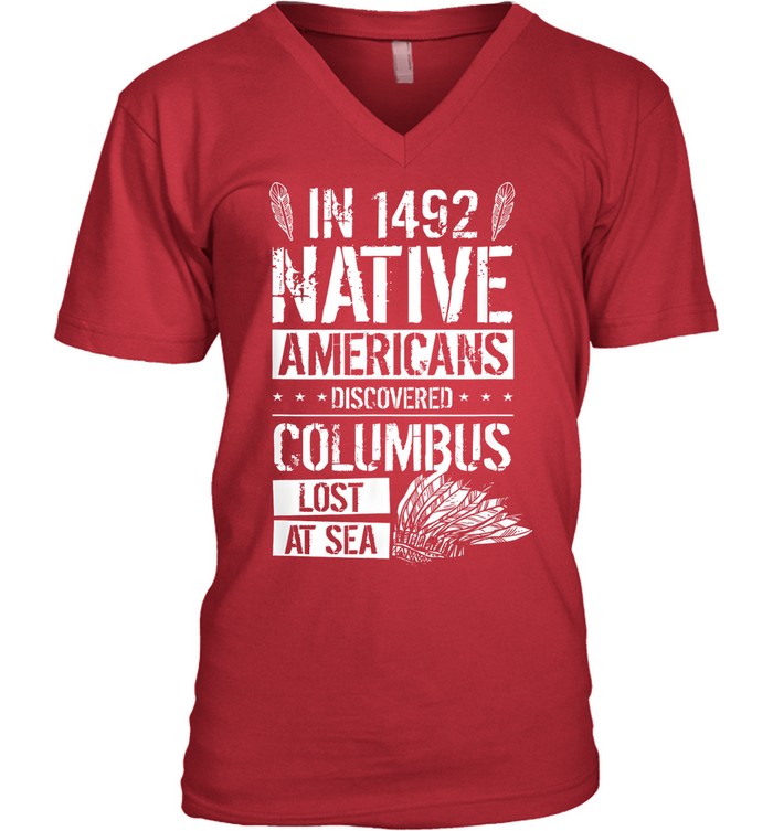 IN 1492 NATIVE AMERICANS DISCOVERED COLUMBUS LOST AT SEA