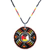 SALE 50% OFF - MMIW Sunburst Handmade Beaded Wire Necklace Pendant Unisex With Native American Style