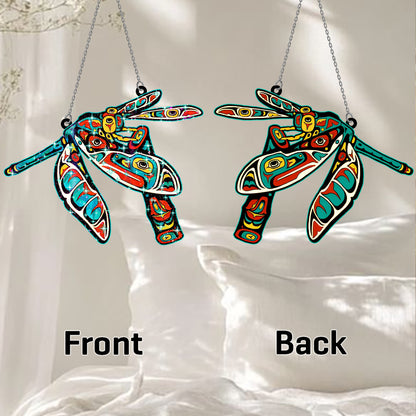 Spiritual Dragonfly Hologram Ornament