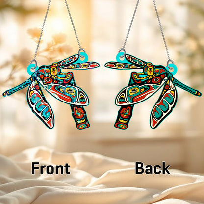 Spiritual Dragonfly Hologram Ornament - CT52789