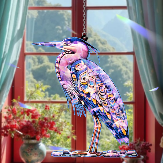 Heron Hologram Ornament
