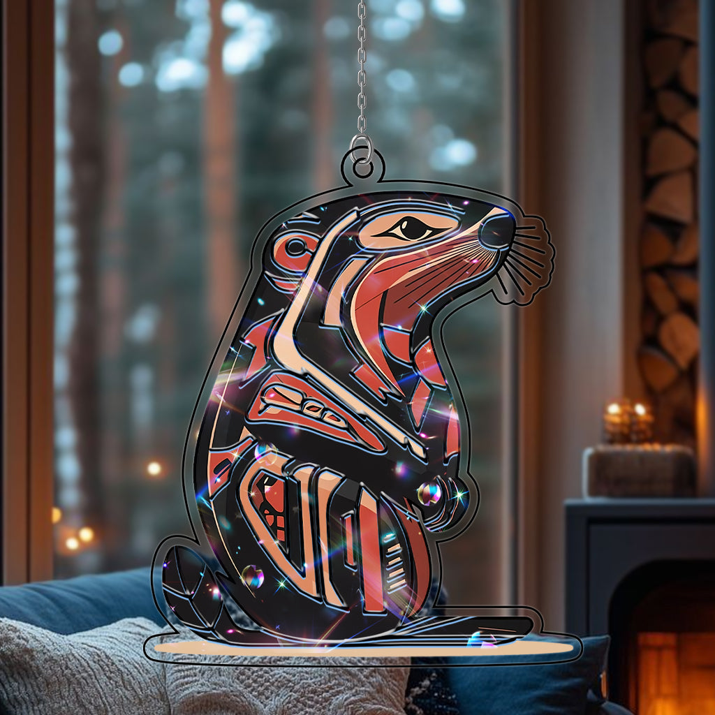 Beaver Hologram Ornament - CT52789