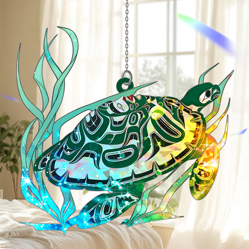 Turtle Hologram Ornament - CT52789