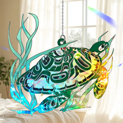 Turtle Hologram Ornament - CT52789
