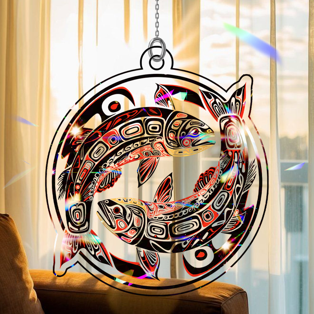 Salmon Hologram Ornament