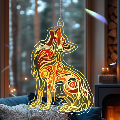 Wolf Hologram Ornament