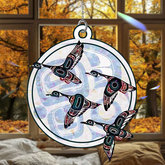 Snow Goose Hologram Ornament