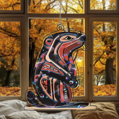 Beaver Hologram Ornament - CT52789