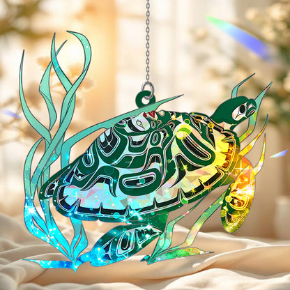 Turtle Hologram Ornament - CT52789