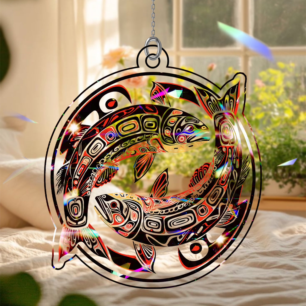 Salmon Hologram Ornament