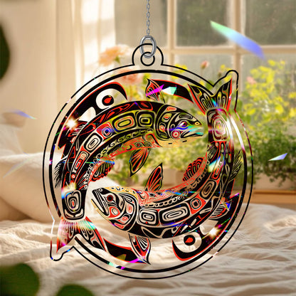 Salmon Hologram Ornament