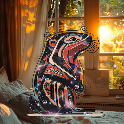 Beaver Hologram Ornament - CT52789