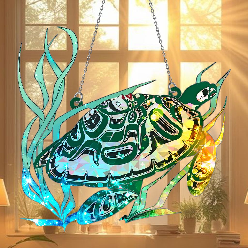 Turtle Hologram Ornament - CT52789