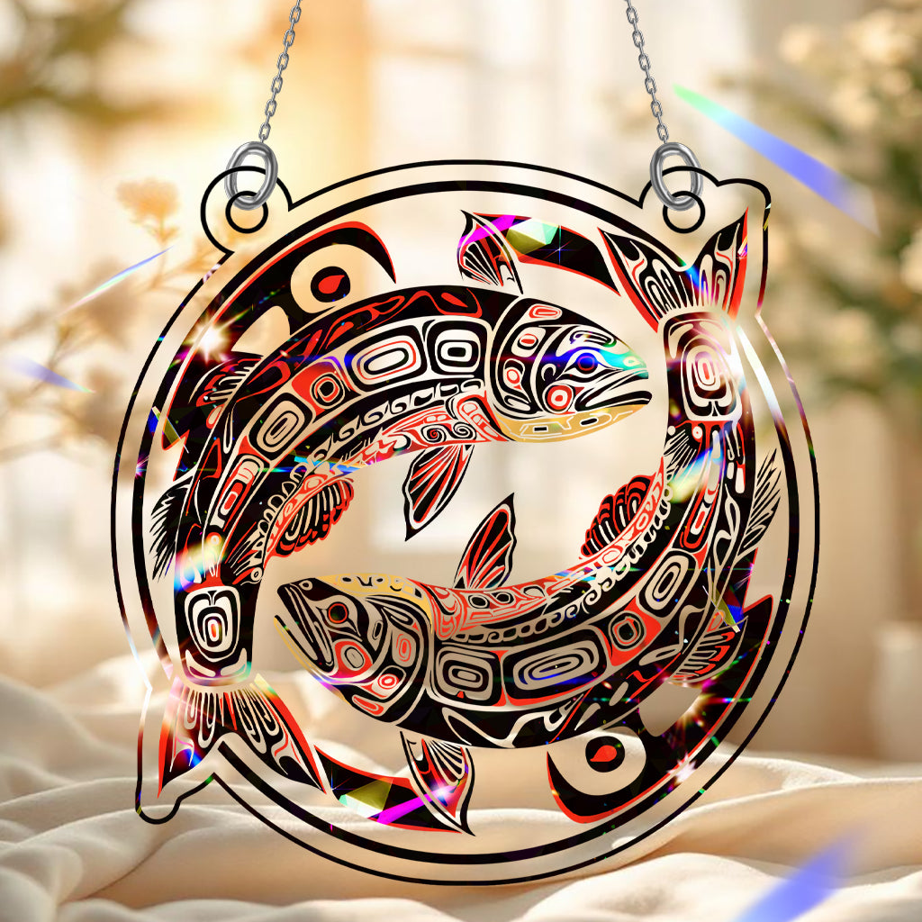 Salmon Hologram Ornament