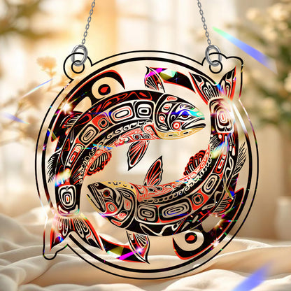 Salmon Hologram Ornament