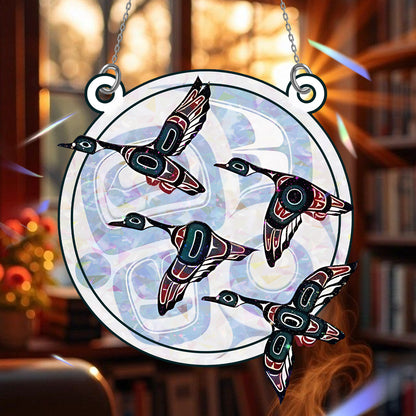 Snow Goose Hologram Ornament - CT52789