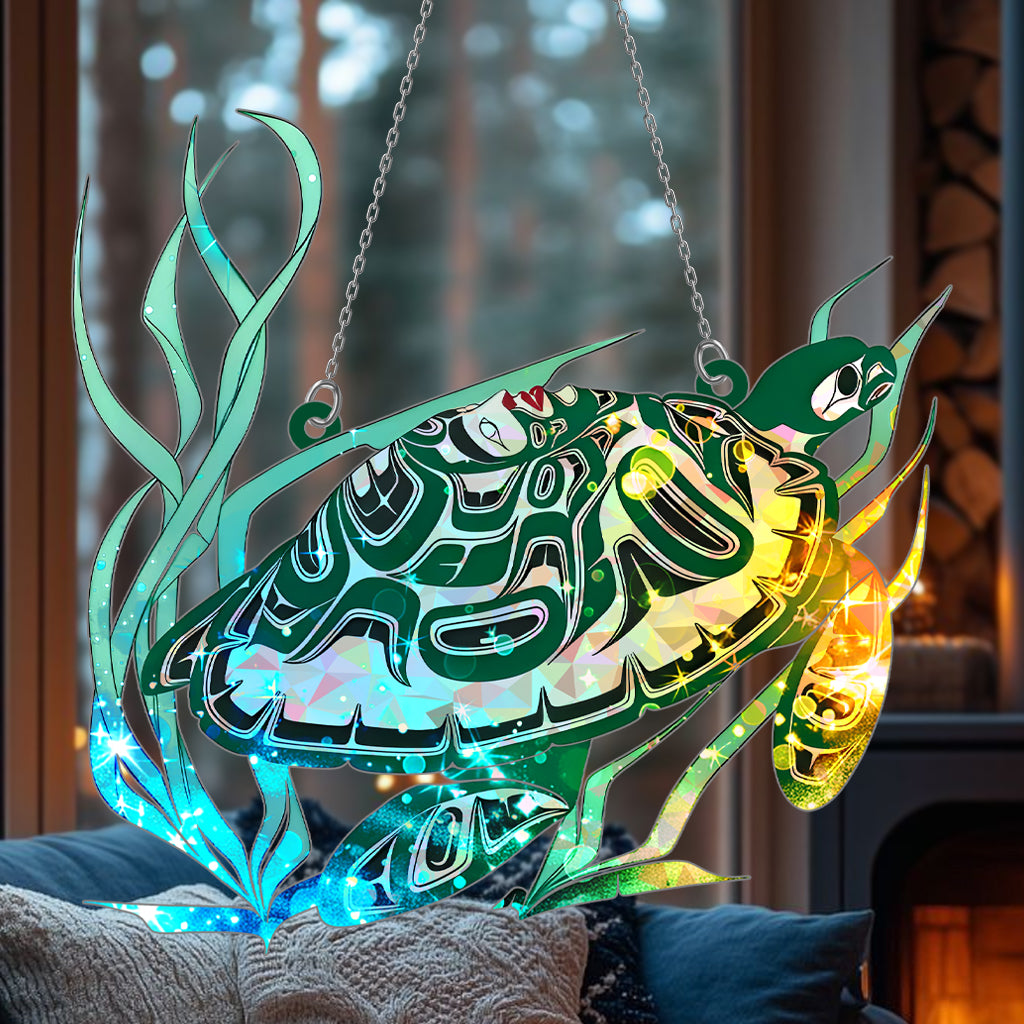 Turtle Hologram Ornament - CT52789