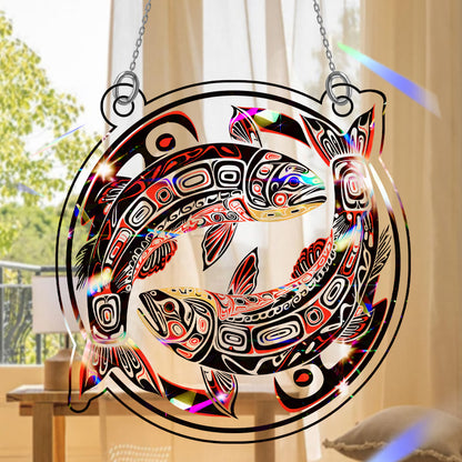 Salmon Hologram Ornament