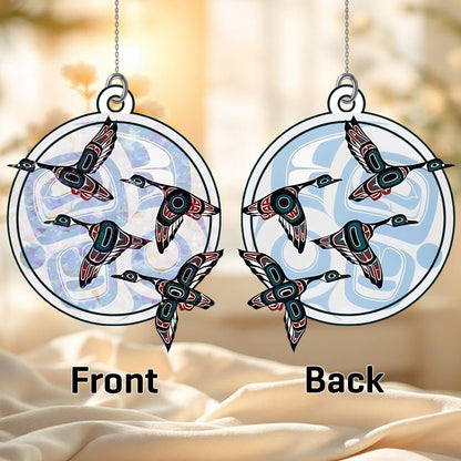 Snow Goose Hologram Ornament - CT52789