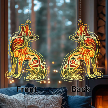 Wolf Hologram Ornament