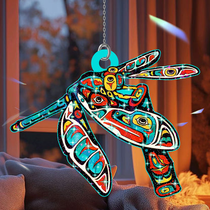 Spiritual Dragonfly Hologram Ornament - CT52789