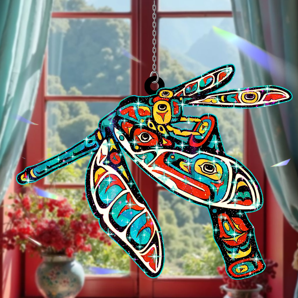 Spiritual Dragonfly Hologram Ornament
