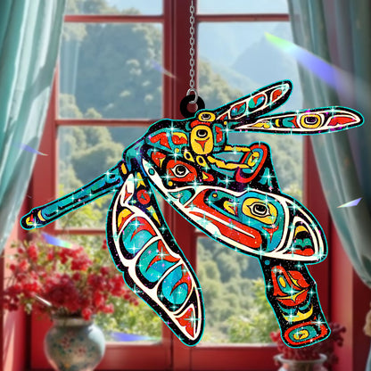 Spiritual Dragonfly Hologram Ornament