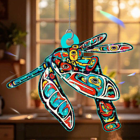 Spiritual Dragonfly Hologram Ornament