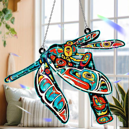 Spiritual Dragonfly Hologram Ornament