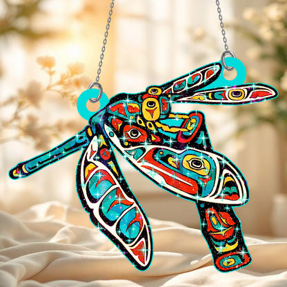 Spiritual Dragonfly Hologram Ornament - CT52789