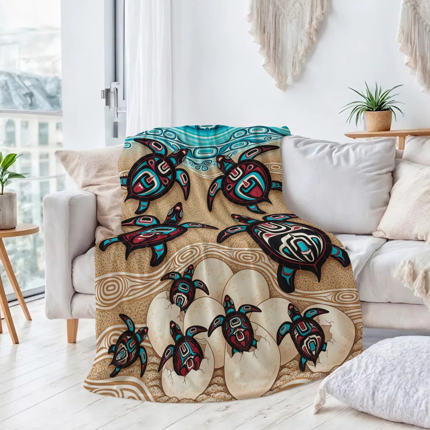 Sea Turtle Sacred Journey Personalized Premium Blanket
