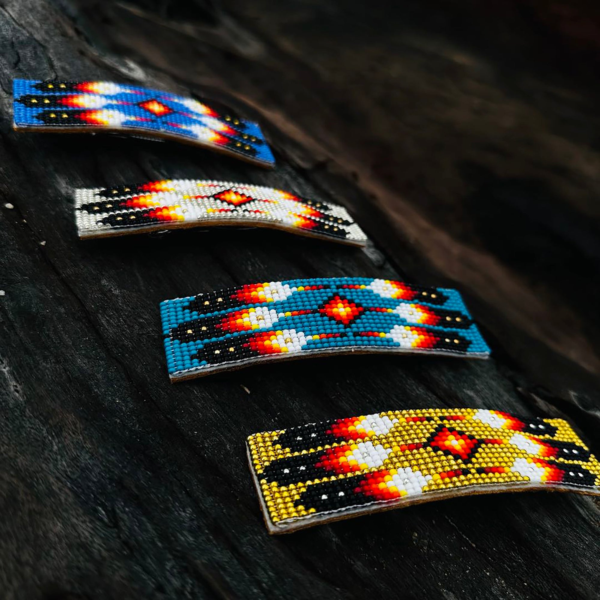 SALE 50% OFF - Pattern Hair Clip Native American Style