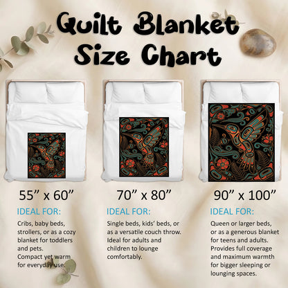 Hummingbird Garden Nocturne Personalized Premium Blanket