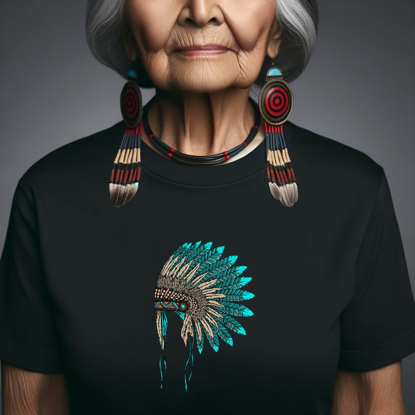 MMIW Awareness - Indigenous Blue Leather Hat Shirt 221
