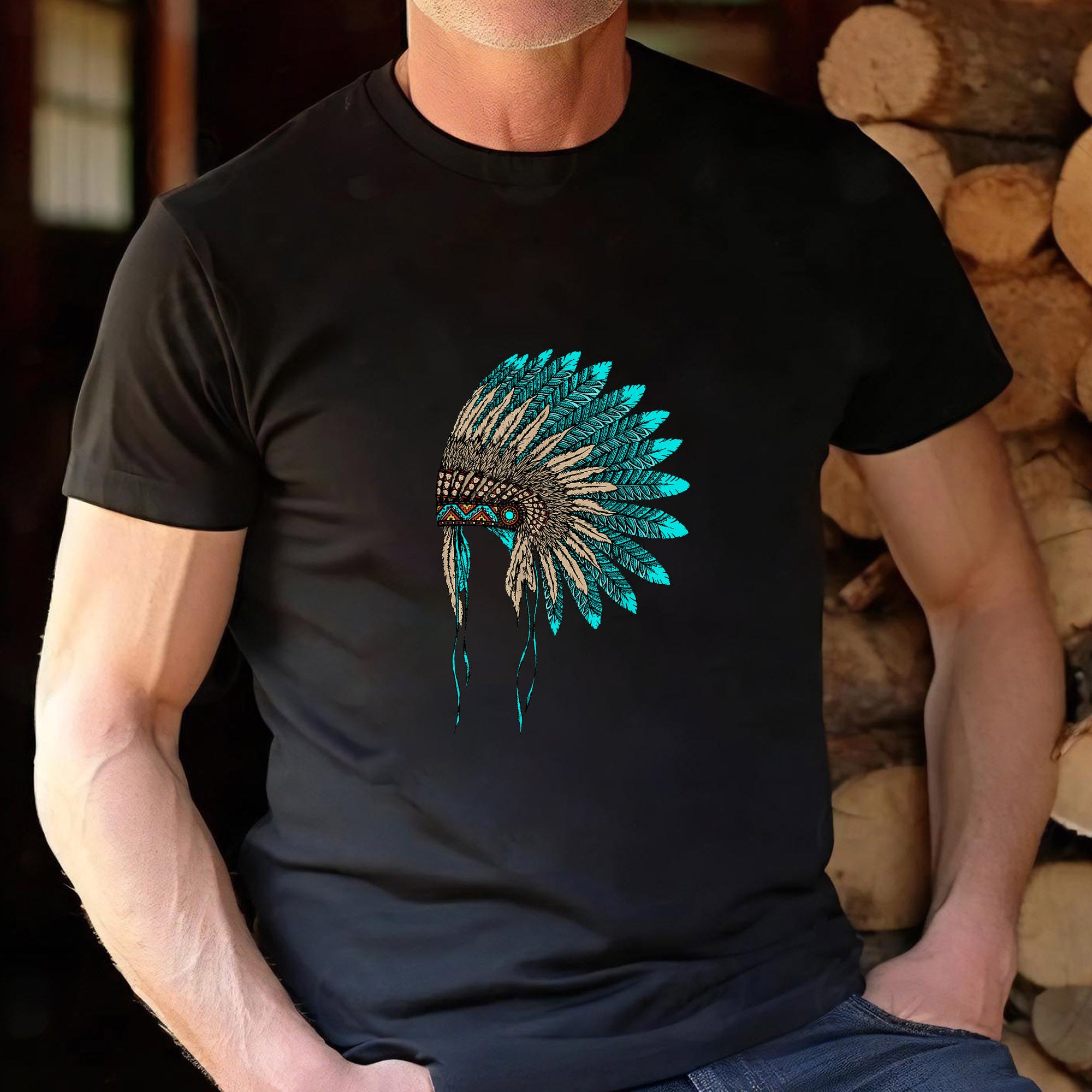 MMIW Awareness - Indigenous Blue Leather Hat Shirt 221