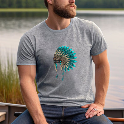 MMIW Awareness - Indigenous Blue Leather Hat Shirt 221