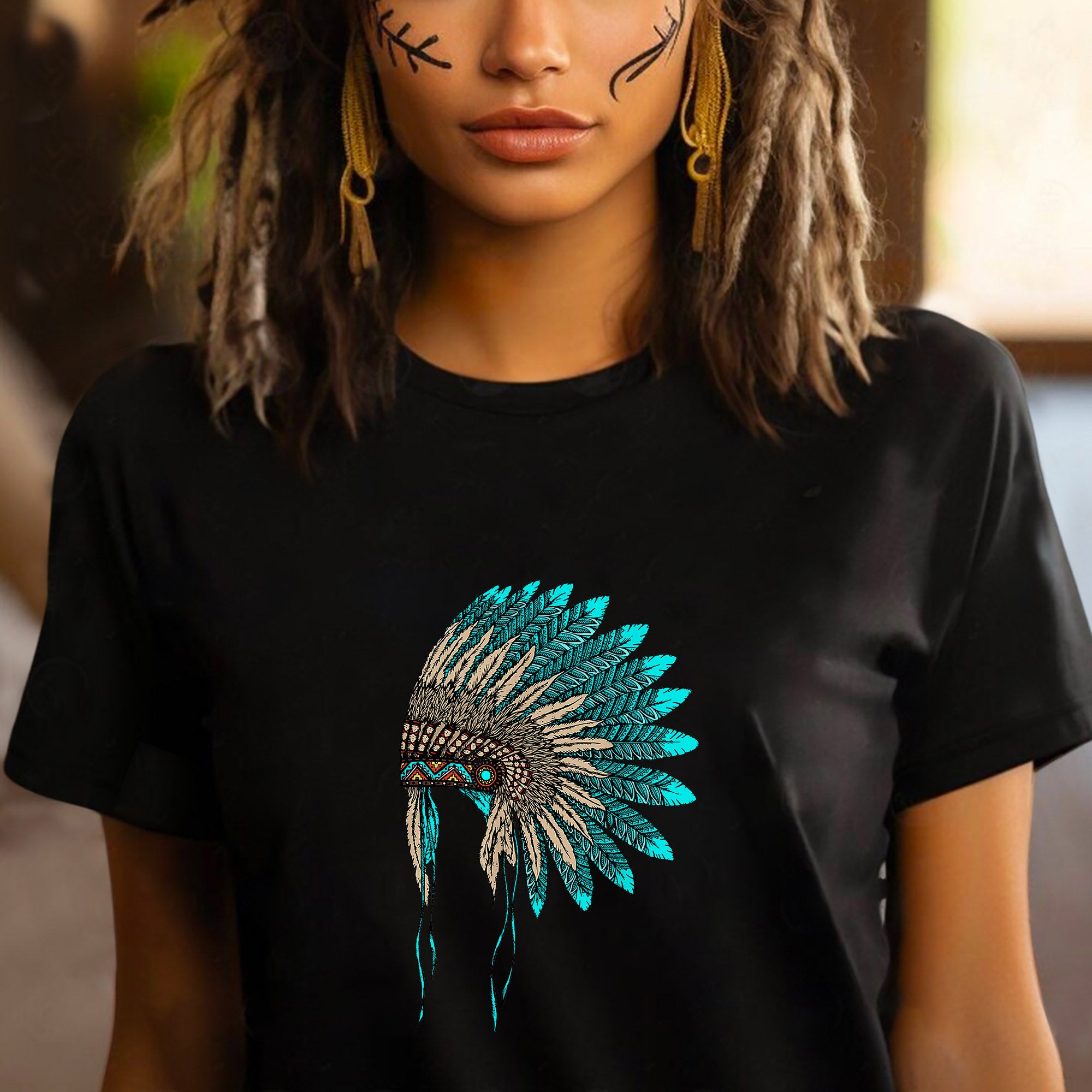 MMIW Awareness - Indigenous Blue Leather Hat Shirt 221