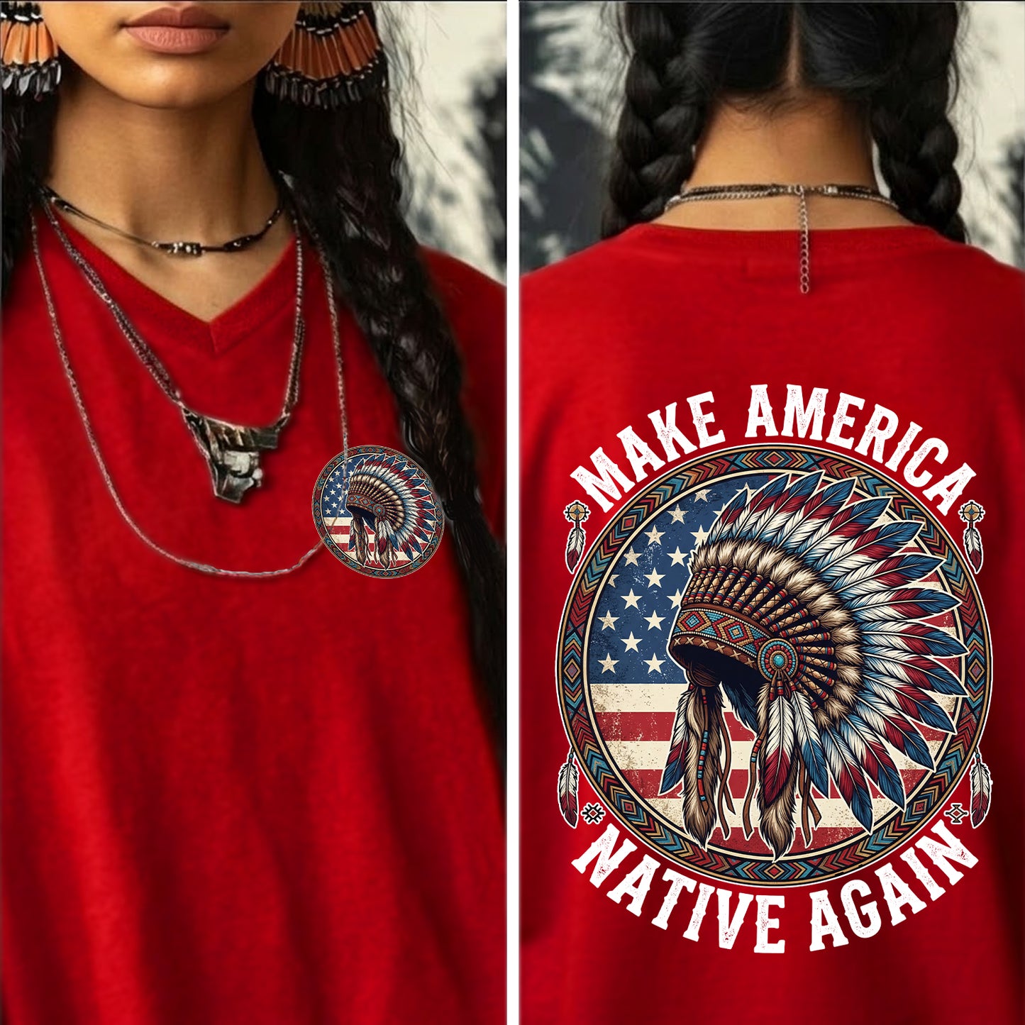 MAKE AMERICA NATIVE AGAIN - Two sides