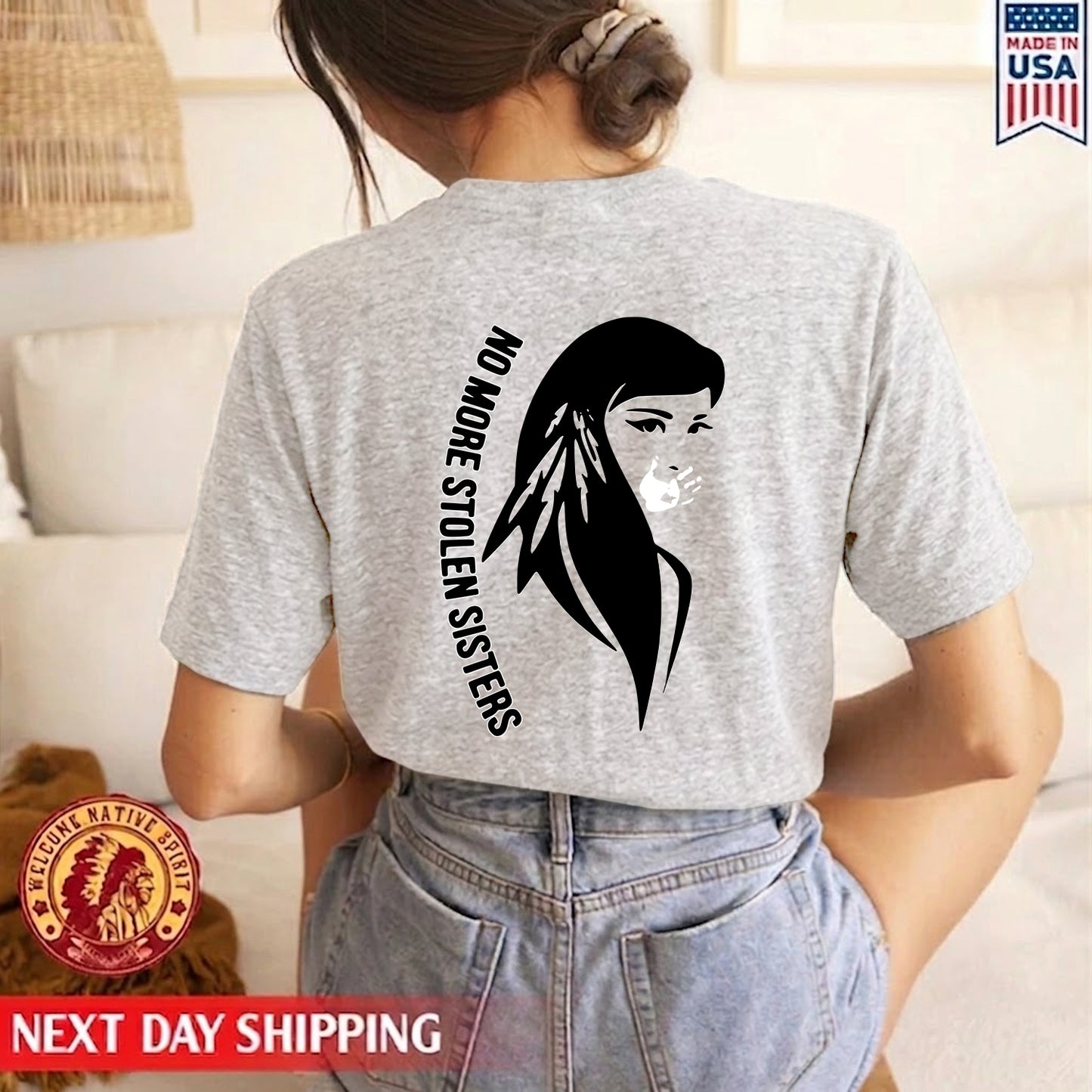 No More Stolen Sister Woman Back T-shirt