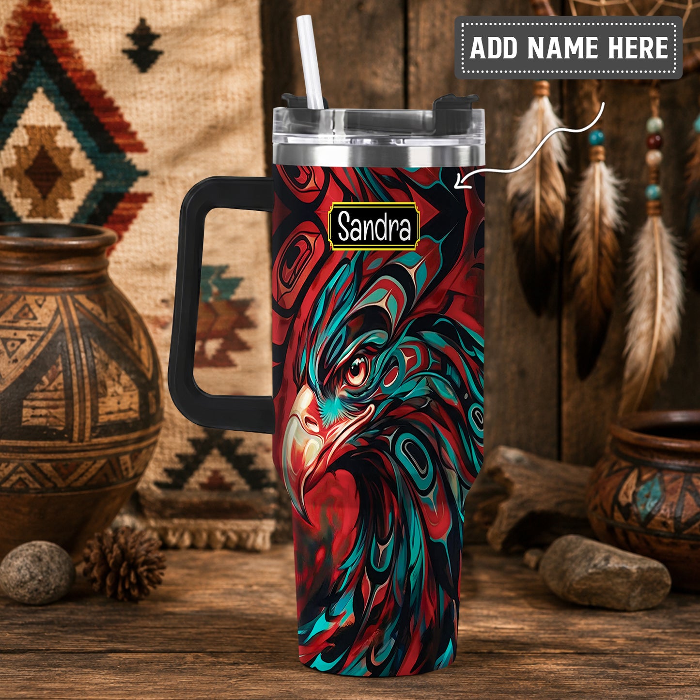 Eagle Storm Spirit Personalized Tumbler