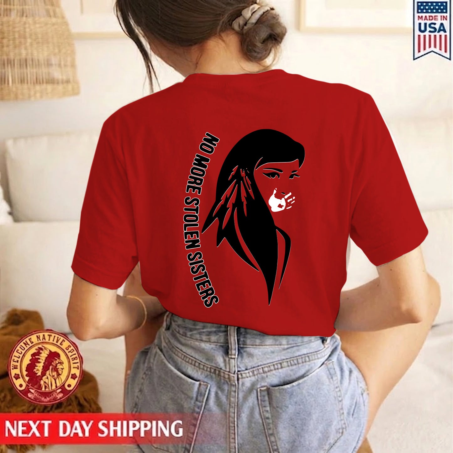 No More Stolen Sister Woman Back T-shirt