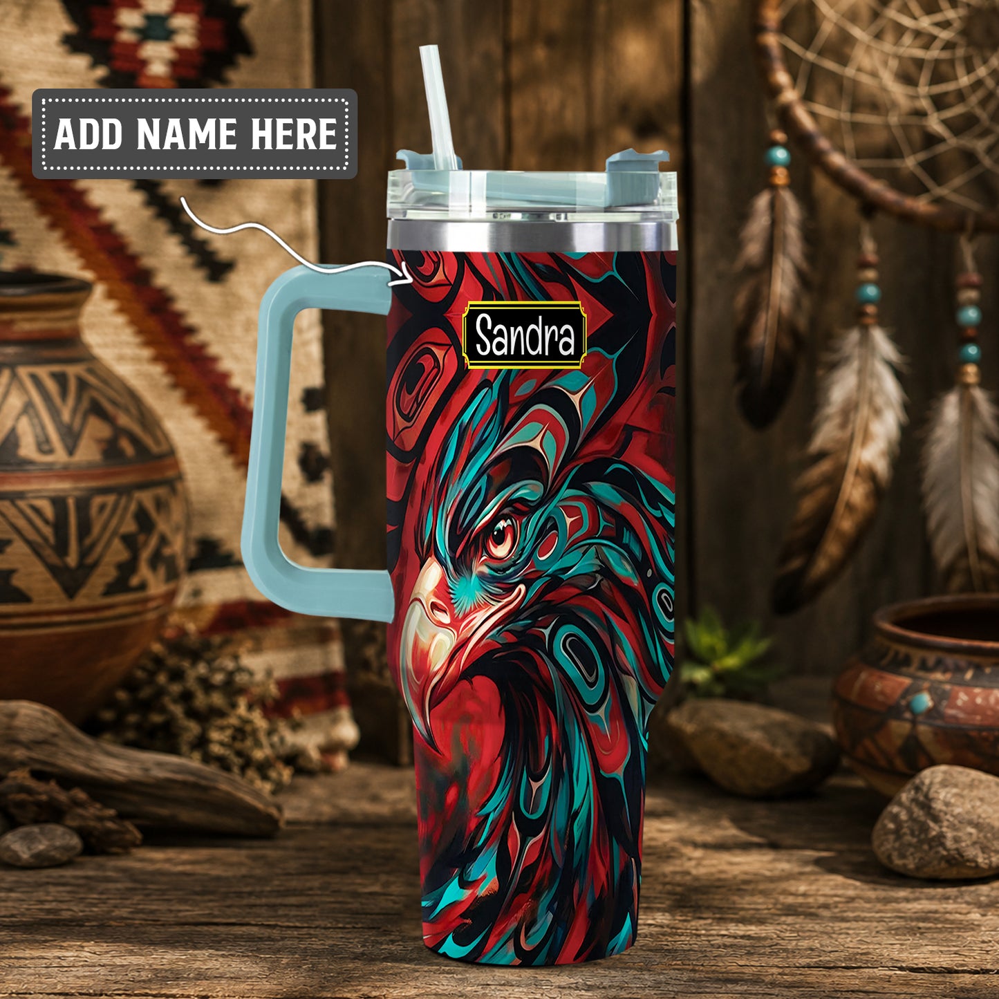 Eagle Storm Spirit Personalized Tumbler