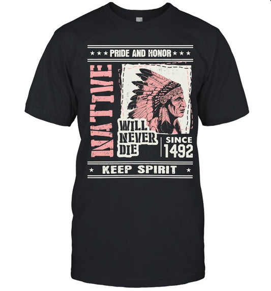 PRIDE AND HONOR WILL NEVER DIE SINCE 1492 KEEP SPIRIT
